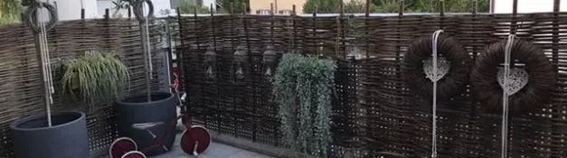 Dekogeflecht aus Holz Sitzplatz